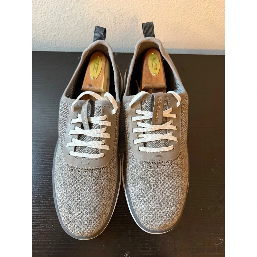 Cole Haan Zerogrand Stitchlite Oxford Gray Knit Sneakers C31405 Mens Size 11